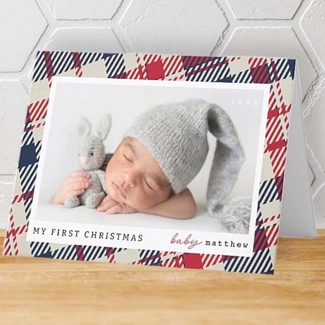 Mitt första julfoto i Modern Play Baby Helgkort (Skapare uppladdad)