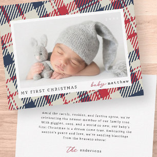 Mitt första julfoto i Modern Play Baby Julkort