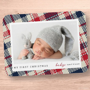 Mitt första julfoto i Modern Play Baby Magnet