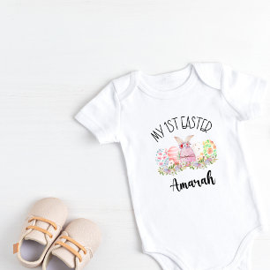 Mitt första Påskägg Baby Kortärmad ett Biet T Shirt