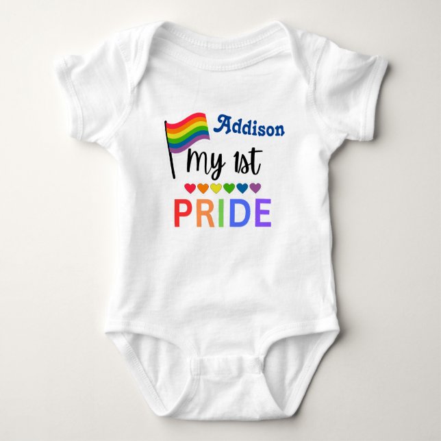 Mitt första Pride för babys Gift-idéer T Shirt (Framsida)