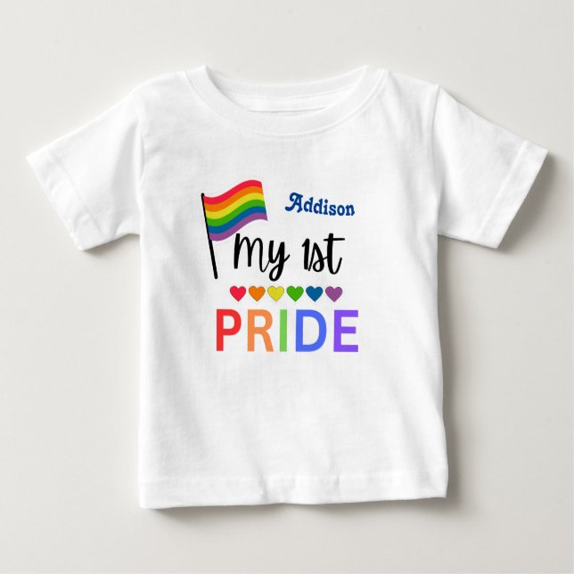 Mitt första Pride för babys Gift-idéer T Shirt (Framsida)