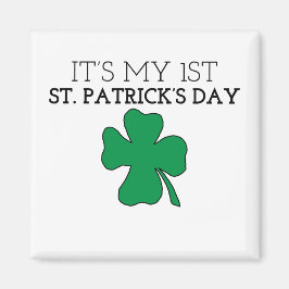 Mitt första St. Patrick's Day St. Patrick's Day Gr Magnet