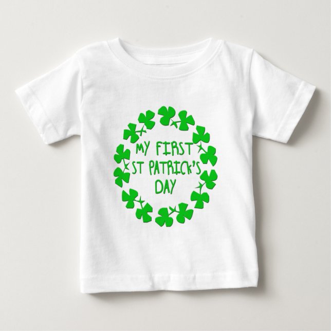 Mitt första Sts Patrick dag Tee Shirt (Framsida)