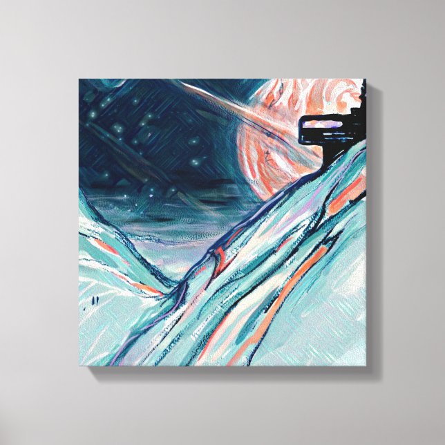 Mitt framtida hem i rymden canvastryck (Framsida)