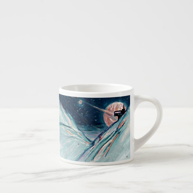 Mitt framtida hem i rymden espressomugg (Höger)