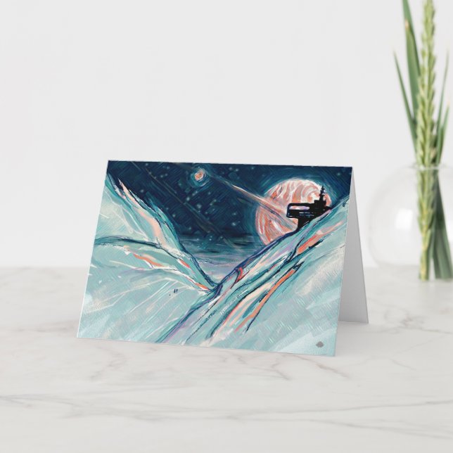 Mitt framtida hem i rymden tack kort (Framsida)