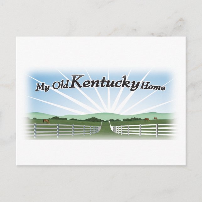 Mitt gamla Kentucky hem Vykort (Framsida)