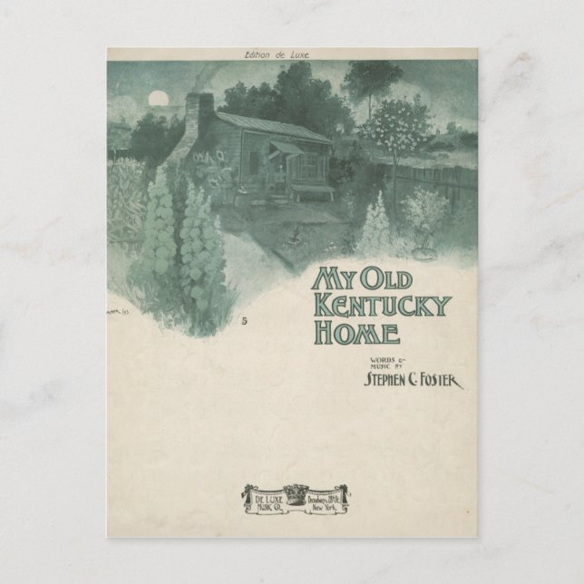 Mitt gamla Kentucky Home Vykort (Framsida)