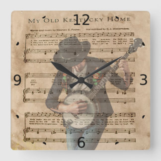 MITT GAMMALA KENTUCKY HEM FYRKANTIG KLOCKA