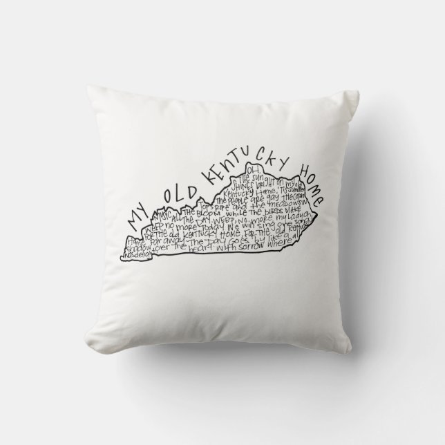 Mitt gammala Kentucky hem kudder Kudde (Framsida)