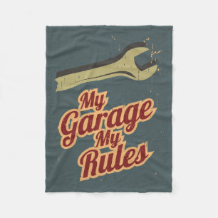 Mitt garage min regler fleecefilt