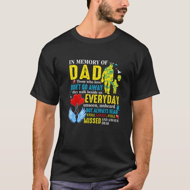 Mitt garde i Himlen i Pappa i Pappa T Shirt (Framsida)