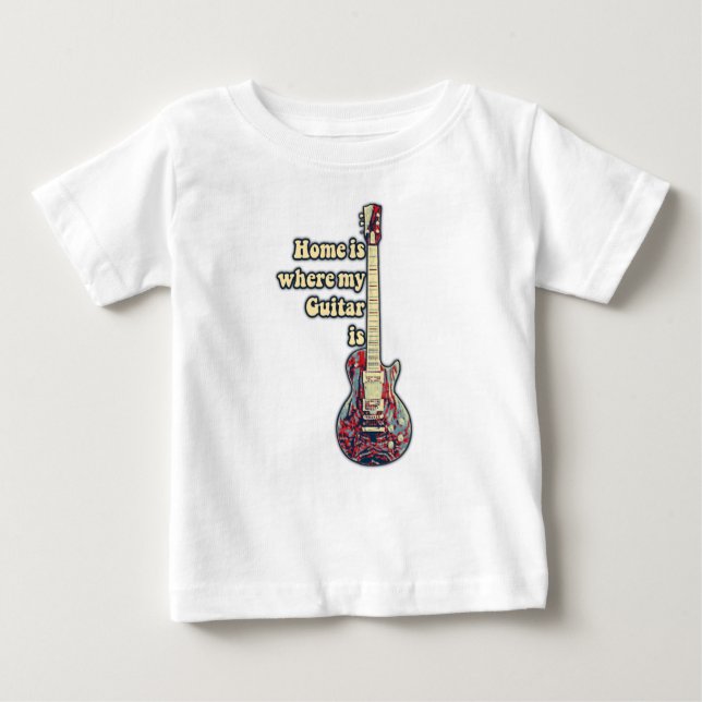 Mitt gitarr är hemma...ord. t shirt (Framsida)