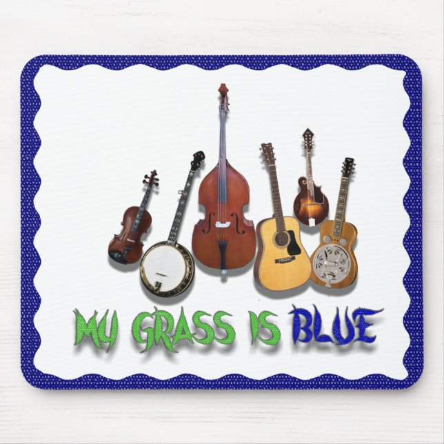 MITT GRÄS ÄR BLUE-MOUSEPAD MUSMATTA (Framsidan)