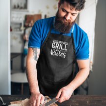 Mitt grill mitt Regler BBQ Large Black Apron