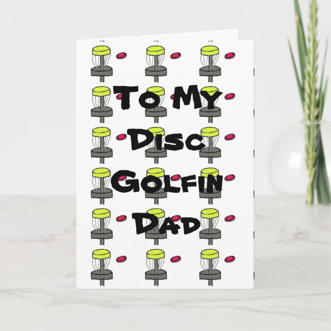 Mitt guldfin-hälsningskort pappa fars dag kort (Framsida)