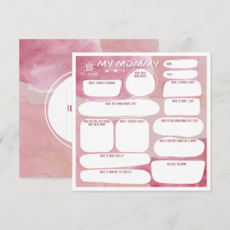 Mitt hälsningskort för mamma_personlig tack kort