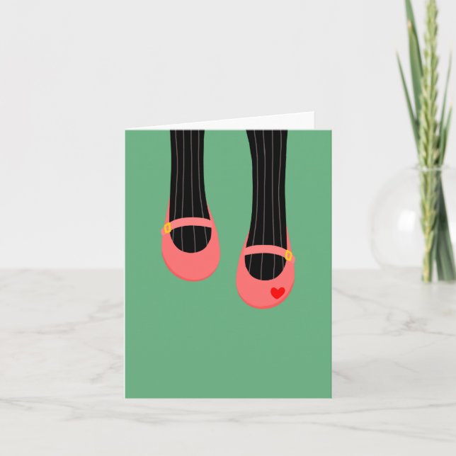 Mitt hälsningskort för rosa kort (Framsida)