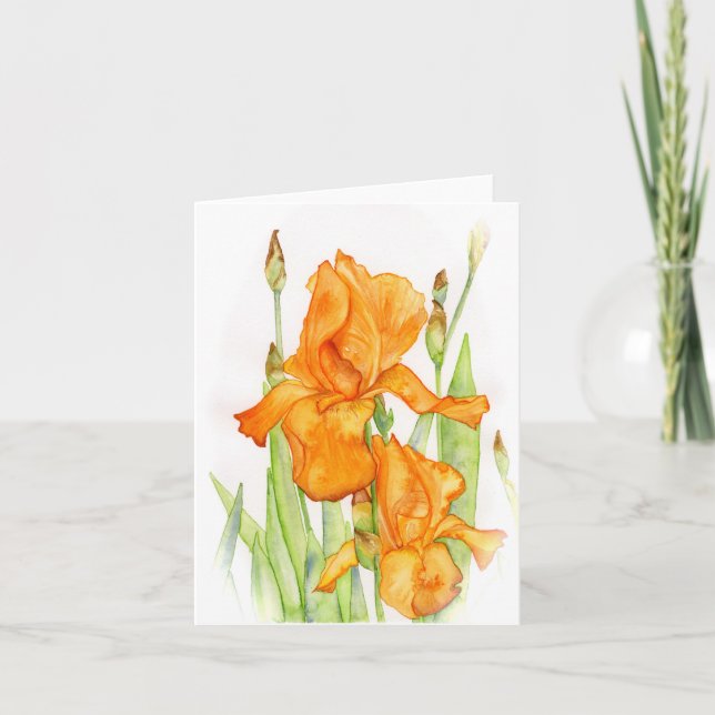 Mitt hälsningskort med blommotiv kort (Framsida)
