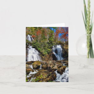 Mitt hälsningskort med vattenfallsmotiv. kort