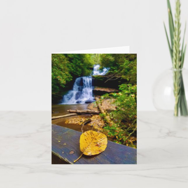 Mitt hälsningskort med vattenfallsmotiv kort (Framsida)