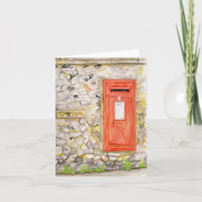 Mitt hälsningskort med vattenfärg kort (Framsida)