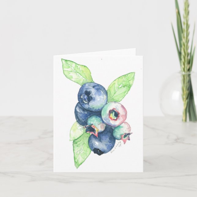Mitt hälsningskort med vattenfärg kort (Framsida)