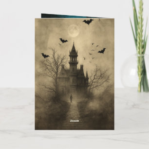 Mitt hälsningskort "Spooky Night Halloween Inv Kort