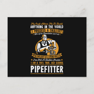 Mitt hantverk gör att jag kan Bygga något pipefitt Vykort