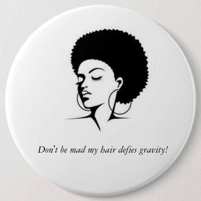 Mitt hår trotsar gravitation knäppas knapp (Framsida)