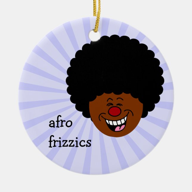 Mitt hår trotsar lagen om gravitationer och astrof julgransprydnad keramik (Framsidan)