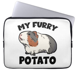 Mitt hårig potatispärla gris laptop fodral