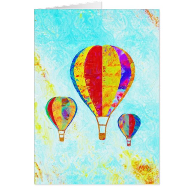 Mitt härliga ballongkort hälsningskort (Framsidan)