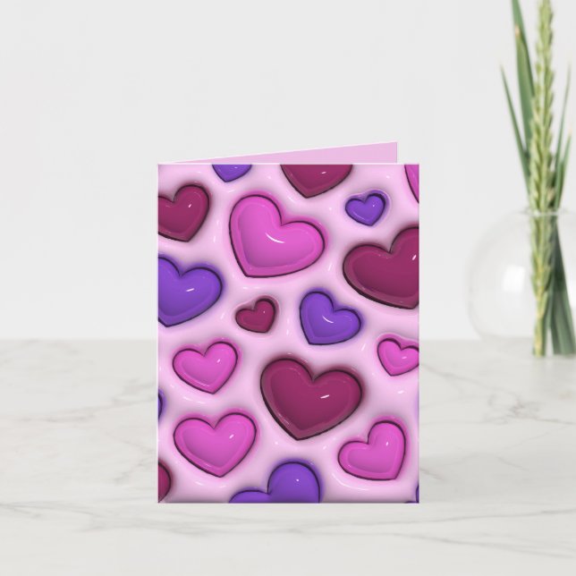 Mitt Helgdag-kort för Lodrät med 3D-glansbehörning Helgkort (Framsida)