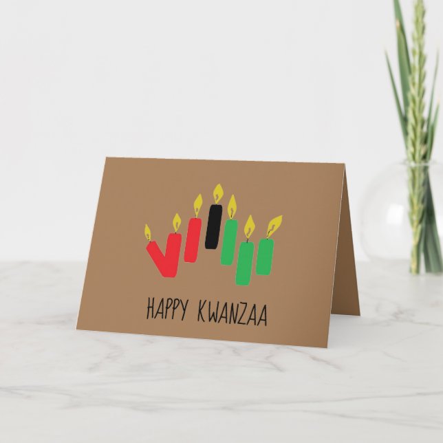 Mitt Helgdag-kort: LYCKLIG KWANZAA Helgkort (Framsida)
