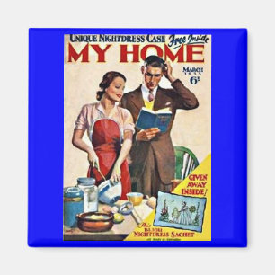 "Mitt hem, 1933" RETRO MAGNET