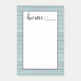 mitt hem är min lycklig ställe post-it block