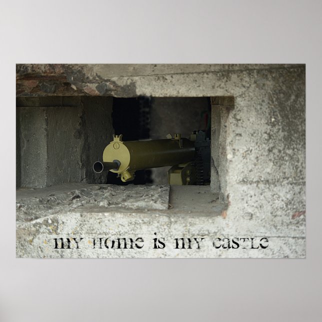 Mitt hem är mitt slott poster (Framsidan)