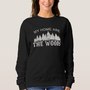 Mitt hem är Skogen 4 Lumberjack Woodcutter Logg T Shirt