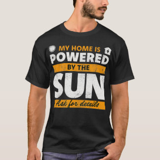 Mitt hem drivs av solpanelen i Sol T Shirt