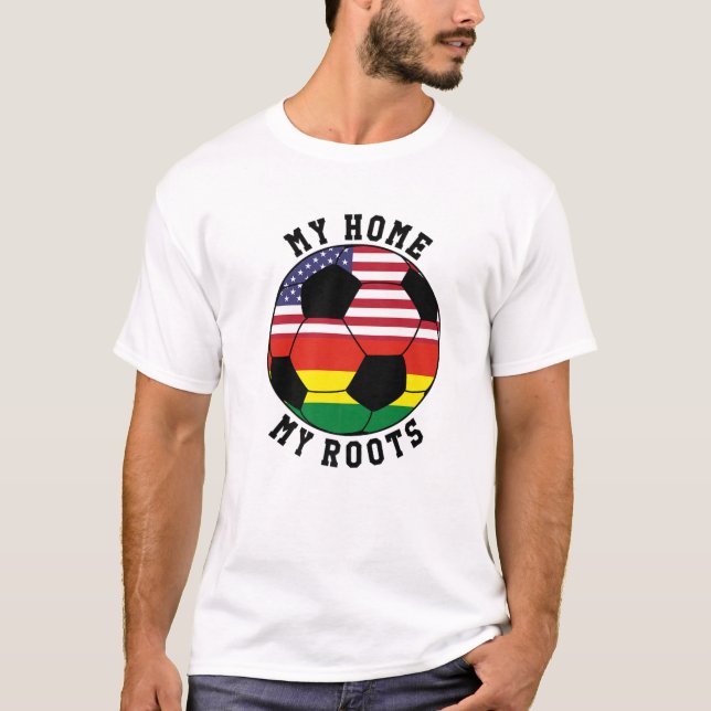 Mitt hem Mina rötter Bolivia Flagga Oceaner T Shirt (Framsida)