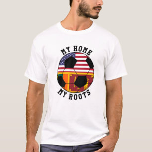 Mitt hem Mina rötter Sri Lanka Flagga Oceaner T Shirt