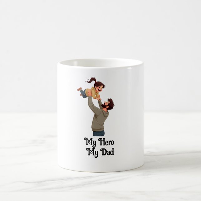 Mitt Hero, Pappa - Far Dag Gift-design Kaffemugg (Center)