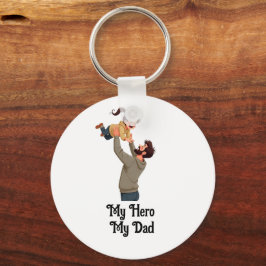 Mitt Hero, Pappa - Far Dag Gift-design Nyckelring