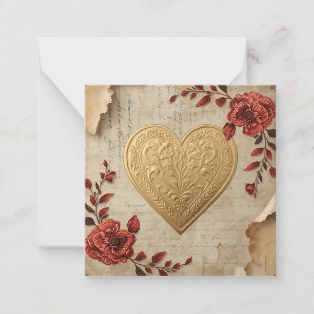 Mitt hjärta  anteckningskort (Framsida)