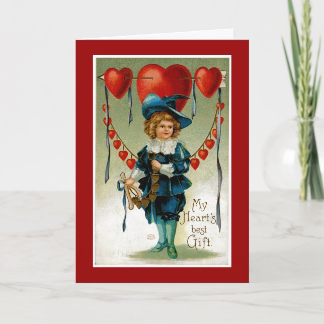 Mitt hjärta är den bästa gåvan helgkort (Framsida)