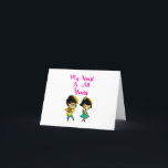 Mitt hjärta är hela ditt Bestie Valentine Girlkomp Meddelande<br><div class="desc">Mitt hjärta är hela ditt Bestie Valentine Girlkompis. t-tröjor på Alla hjärtans dag, Ro Dag-T-T-tröjor, propose Day Outfit Toppar, Internationell Rabbit Day Stickers, National Chocolate Day Sweatshirtss, Internationell Kissing Day mugg, Bunny Caps, National Hugger Day Caps, Kärlek Day hoodies, julstrumpor och födelsedagar.. Litet, 4 tum x 5, 6-tums mappat aviseringskort....</div>