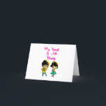 Mitt hjärta är hela ditt Bestie Valentine Girlkomp Meddelande<br><div class="desc">Mitt hjärta är hela ditt Bestie Valentine Girlkompis. t-tröjor på Alla hjärtans dag, Ro Dag-T-T-tröjor, propose Day Outfit Toppar, Internationell Rabbit Day Stickers, National Chocolate Day Sweatshirtss, Internationell Kissing Day mugg, Bunny Caps, National Hugger Day Caps, Kärlek Day hoodies, julstrumpor och födelsedagar.. Litet, 4 tum x 5, 6-tums mappat aviseringskort....</div>