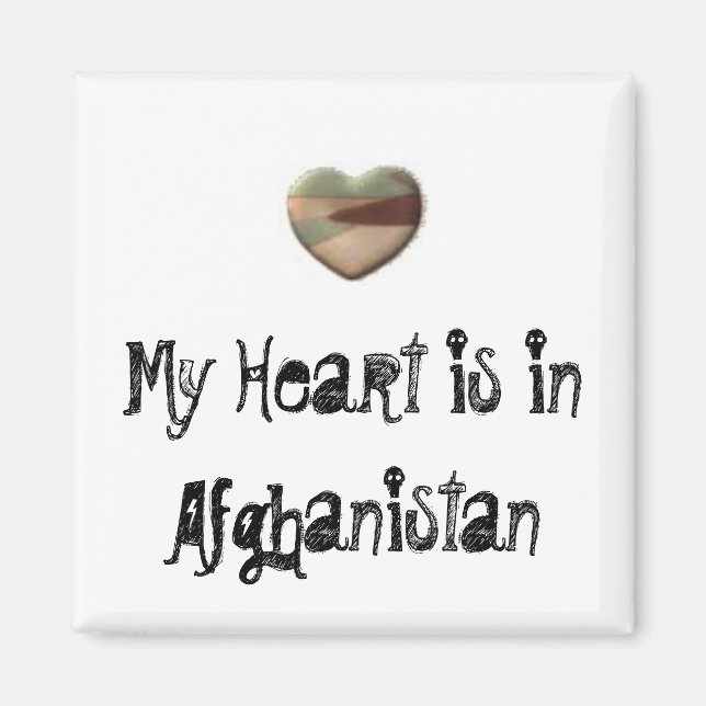Mitt hjärta är i Afghanistan magnet (Framsidan)